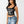 True Religion Top Crystal Printed Rib Tank Jet Black