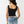 True Religion Top Crystal Printed Rib Tank Jet Black