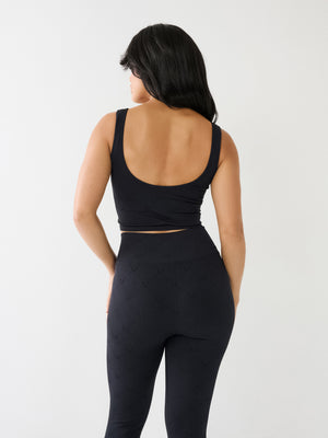 True Religion Jcq Sports Bra Jet Black-True Religion