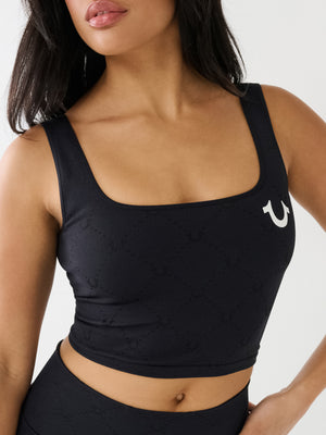 True Religion Jcq Sports Bra Jet Black-True Religion