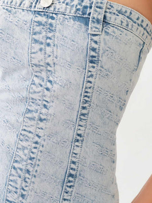 True Religion Monogram Dress Strapless Leaping Water-True Religion