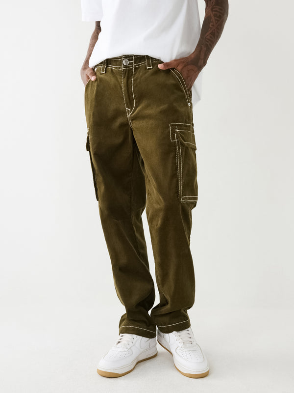 True Religion Big T Cargo Pants Corduroy Kalamata