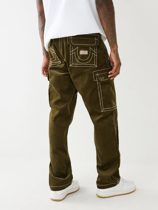 True Religion Big T Cargo Pants Corduroy Kalamata