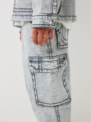 True Religion Hickory Cargo Pants Big T Crashing Wave Wash-True Religion