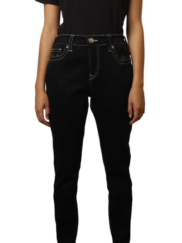 True Religion Jennie Jeans No Flap Rinse Black