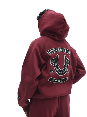 TRUE RELIGION BRANDED BOYFRIEND HOODIE CORDOVAN-True Religion