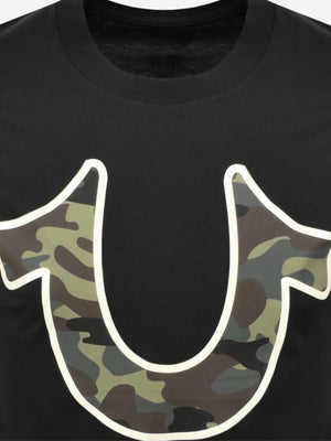 True Religion T-Shirt Camo Horseshoe Buddha Ss Jet Black
