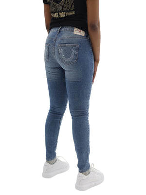 TRUE RELIGION JENNIE CRYSTAL SN MR SKINNY MEDIUM WINTRY WASH-True Religion