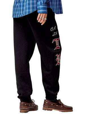 True Religion Color Block Nylon Joggers Jet Black / Granite Grey
