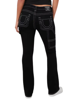 TRUE RELIGION JEAN CARPENTER BECCA MR BOOTCUT 2SB BLACK RINSE-True Religion