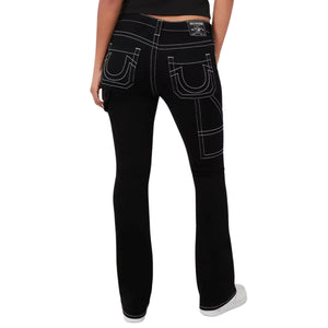 TRUE RELIGION JEAN CARPENTER BECCA MR BOOTCUT 2SB BLACK RINSE-True Religion