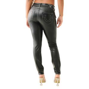 TRUE RELIGION MOTO PU JENNIE MR SKINNY BLACK-True Religion