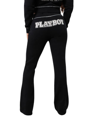 TRUE RELIGION TRXPB CRYSTAL MR BOOTCUT PANTS JET BLACK-True Religion