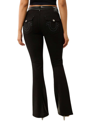 TRUE RELIGION PU PONTE JOEY MR FLARE BLACK-True Religion