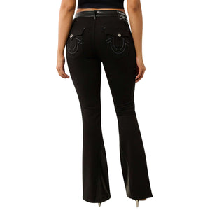 TRUE RELIGION PU PONTE JOEY MR FLARE BLACK-True Religion