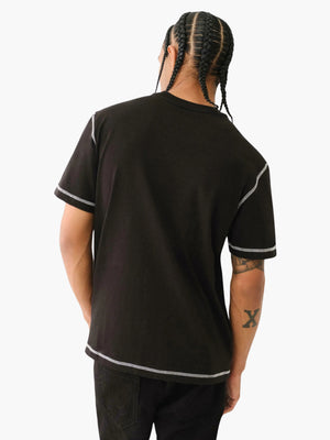 True Religion Ss Flatlock Tee Jet Black