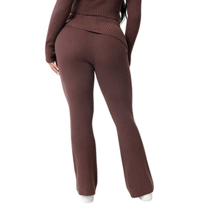 TRUE RELIGION FOLDOVER WB SWTER BOOTCUT PANT DEEP MAHOGANY-True Religion