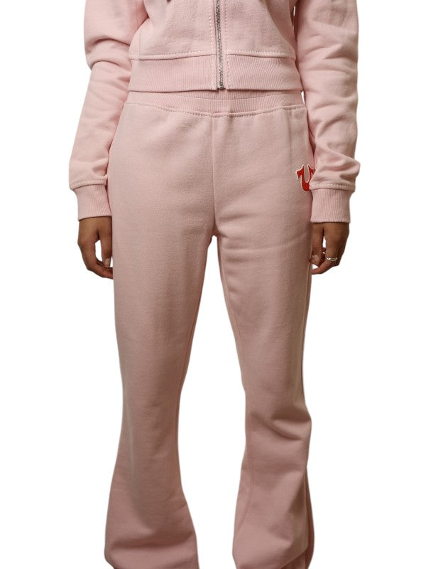 True Religion Big T Track Pants Ladies Flare Orchid Pink