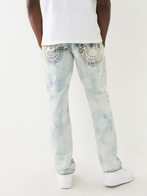 True Religion Ricky Jeans Flap Rips Light Wash-True Religion