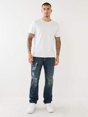 True Religion Ricky Champlain Rips Dark Wash-True Religion