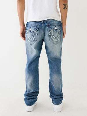 True Religion Ricky Jeans Raw Edge Cephus Medium Wash-True Religion