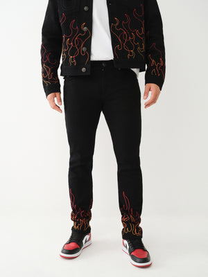 True Religion Rocco Jeans Flap Body Rinse-True Religion