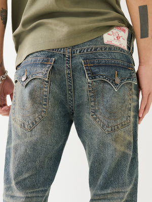 True Religion Rocco Jeans Gold Rush Dark Wash-True Religion
