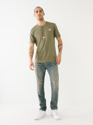 True Religion Rocco Jeans Gold Rush Dark Wash-True Religion