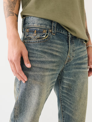True Religion Rocco Jeans Gold Rush Dark Wash-True Religion