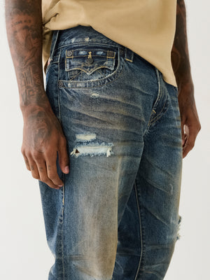 True Religion Billy Rips Jeans Bitola Medium Wash-True Religion
