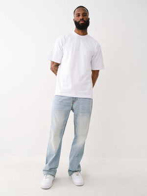 True Religion Joey Jeans Super T Flap Twisted Nihal Light Wash-True Religion