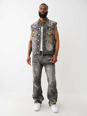 True Religion Joey Jeans Denim Stack Harmonium Grey Wash-True Religion