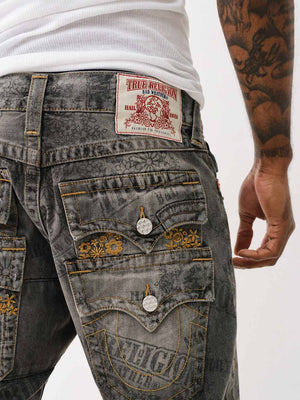 True Religion Joey Jeans Denim Stack Harmonium Grey Wash-True Religion