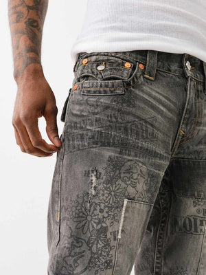 True Religion Joey Jeans Denim Stack Harmonium Grey Wash-True Religion