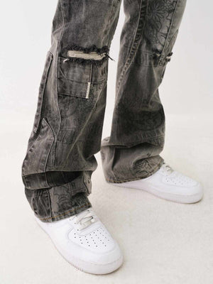 True Religion Joey Jeans Denim Stack Harmonium Grey Wash-True Religion