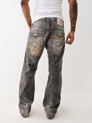 True Religion Joey Jeans Denim Stack Harmonium Grey Wash-True Religion