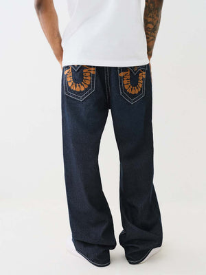 True Religion Vinny Big T Jeans Groovy Scorpio Dark Wash-True Religion
