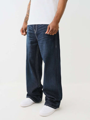 True Religion Vinny Big T Jeans Groovy Scorpio Dark Wash-True Religion