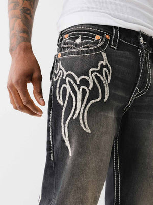 True Religion Billy Jeans Flame Minder Black Wash-True Religion