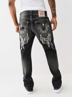 True Religion Billy Jeans Flame Minder Black Wash-True Religion