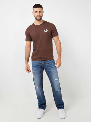 True Religion Ricky Jeans Super T Heathland Rips Medium Wash-True Religion