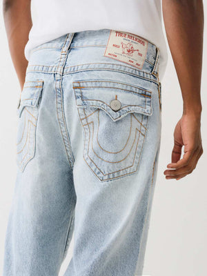 True Religion Vinny Jeans Sideseam Gene Rips Light Wash-True Religion