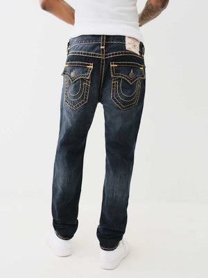 True Religion Rocco Super T Jeans Chanson Blue Black Wash-True Religion