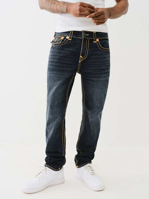 True Religion Rocco Super T Jeans Chanson Blue Black Wash-True Religion