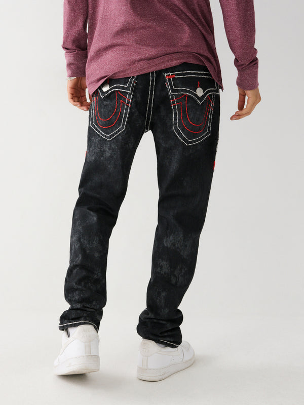 True Religion Rocco Super T Flap In Scorpius Wash Black