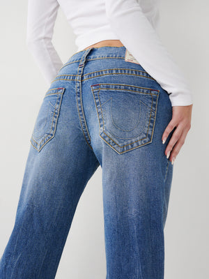 True Religion Ricki Jeans Relaxed Straight Ghost Wave-True Religion