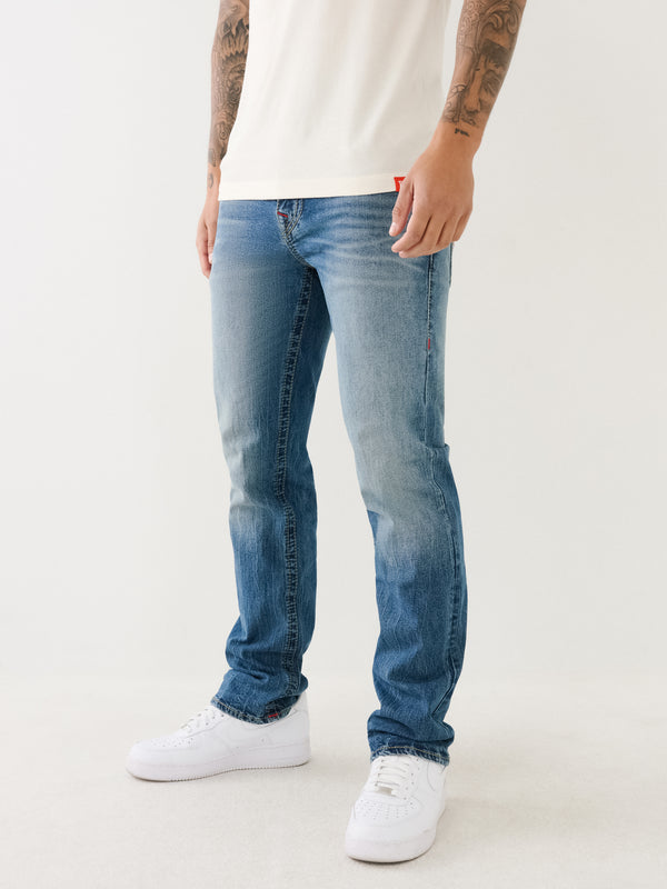 True Religion Ricky Jeans Big T Flap Bond Medium Wash