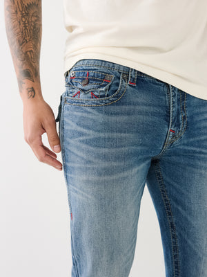 True Religion Ricky Jeans Big T Flap Bond Medium Wash-True Religion