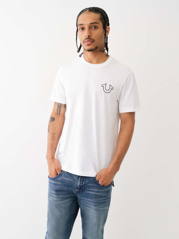 True Religion T-Shirt Horseshoe White