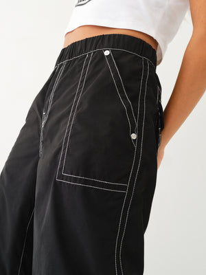True Religion Parachute Pants Ladies Black-True Religion